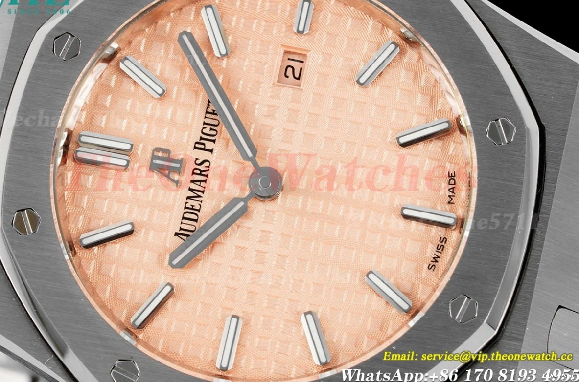 SS JJF Swiss Qtz Ladies 33mm Oak Stk Royal SS Cream 0125